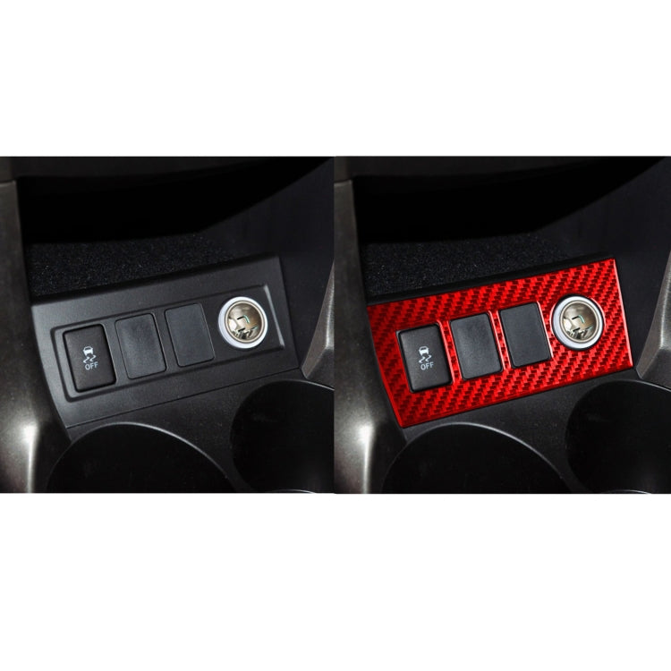 Carbon Fibre Decorative Cigarette Lighting Panel Sticker for Toyota RAV4 (2006-2013) - Left & Right Drive