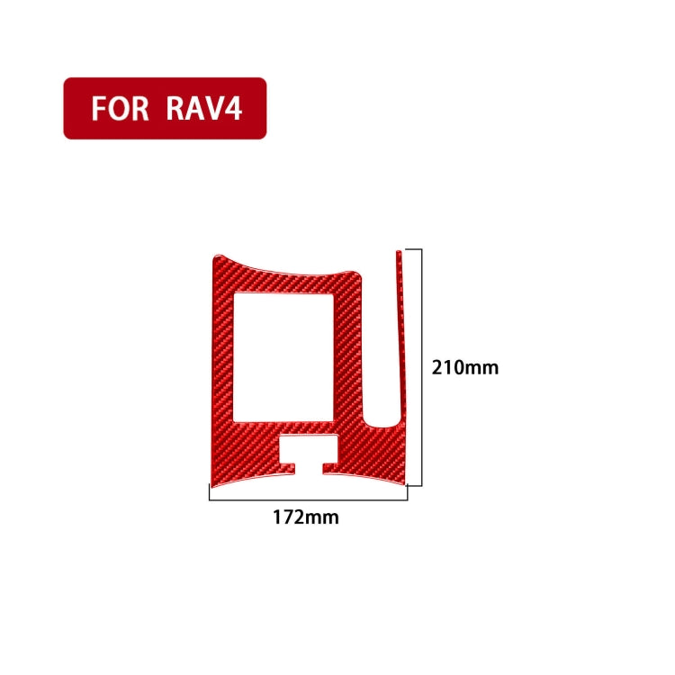 Carbon Fibre Handbrake Panel Trim Sticker for Toyota RAV4 (2006-2013) - Right Drive