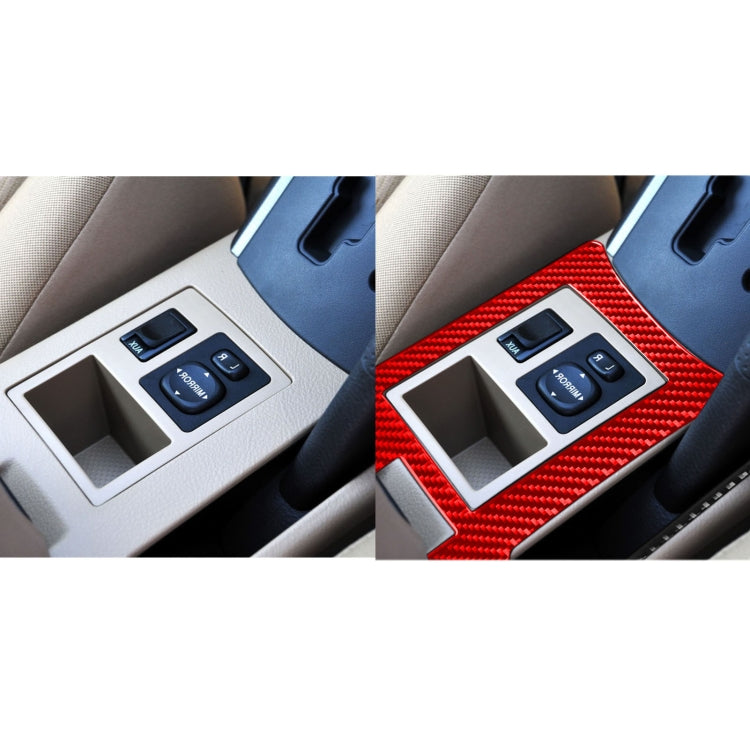 Carbon Fibre Handbrake Panel Trim Sticker for Toyota RAV4 (2006-2013) - Right Drive