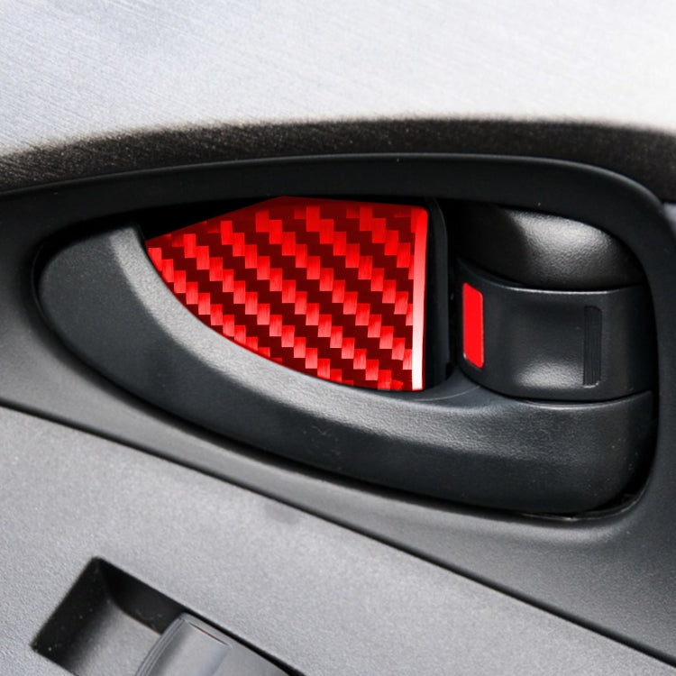 Sleek Carbon Fibre Door Bowl Decals for Toyota RAV4 (2006-2013) - Left & Right Drive