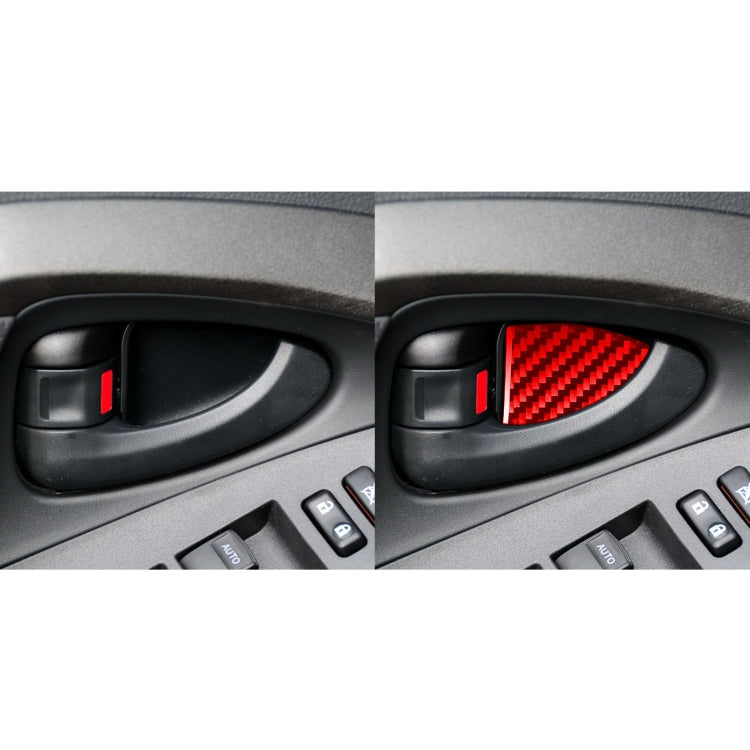 Sleek Carbon Fibre Door Bowl Decals for Toyota RAV4 (2006-2013) - Left & Right Drive