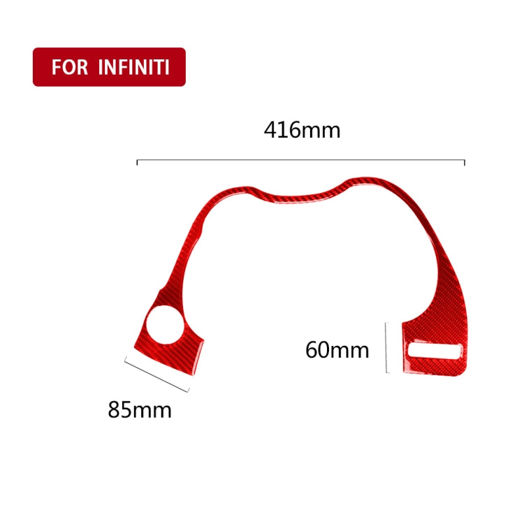 Infiniti Q50 Carbon Fibre Dashboard Trim Sticker – Right-Hand Drive Elegance