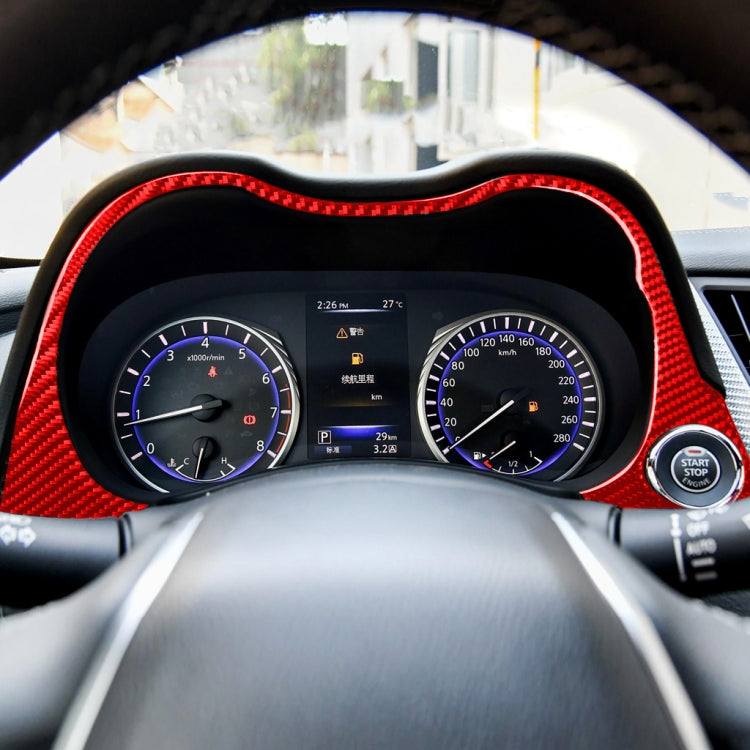 Infiniti Q50 Carbon Fibre Dashboard Trim Stickers (2014-2020) - Left Hand Drive Upgrade