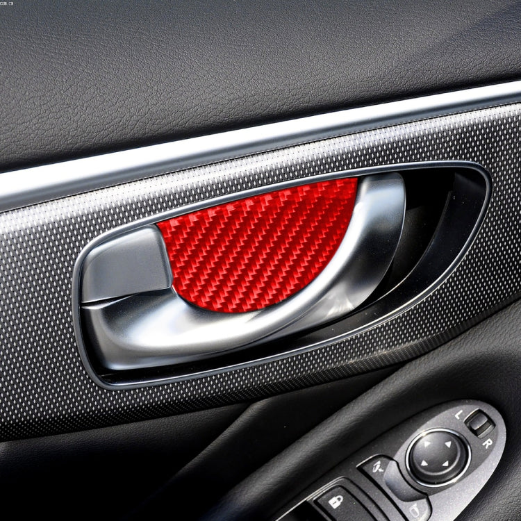 Carbon Fibre Interior Door Bowl Trim Stickers for Infiniti Q50 (2014-2020) - Left & Right Drive