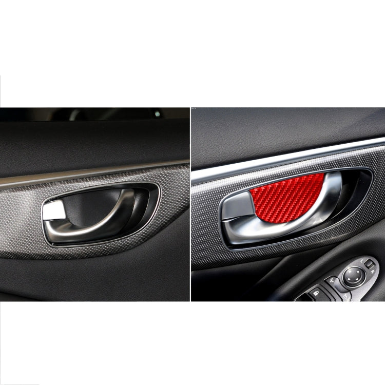 Carbon Fibre Interior Door Bowl Trim Stickers for Infiniti Q50 (2014-2020) - Left & Right Drive