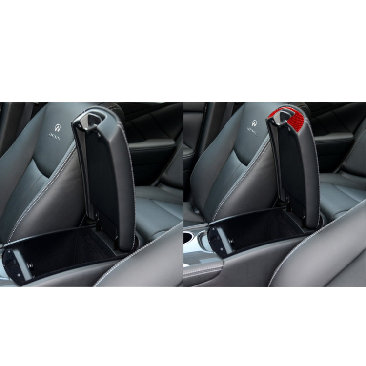 Infiniti Q50 Carbon Fibre Armrest Box Trim Sticker (2014-2020) - Stylish Upgrade for Left & Right Drive Models