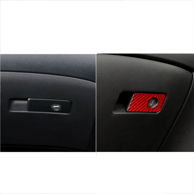 Carbon Fibre Decorative Sticker for Infiniti Q50 Front Passenger Seat Handle Box (2014-2020, Right-Hand Drive)