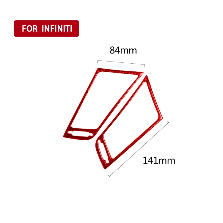 Infiniti Q50 Carbon Fibre Air Vent Trim Sticker (2014-2020) - Custom Fit for Left and Right Drive