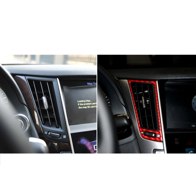 Infiniti Q50 Carbon Fibre Air Vent Trim Sticker (2014-2020) - Custom Fit for Left and Right Drive