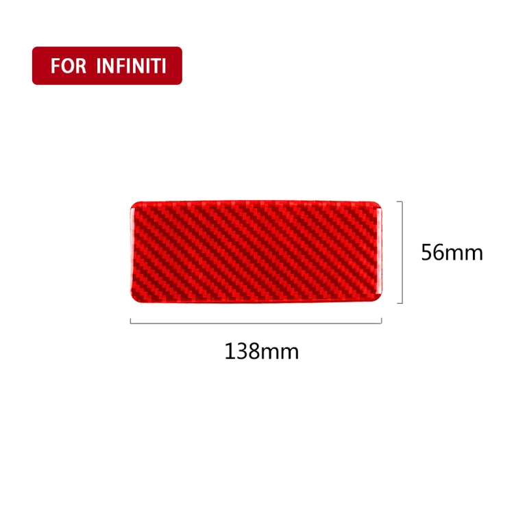Carbon Fibre Decorative Ashtray Panel for Infiniti Q50 (2014-2020) – Stylish Upgrade for Your Car Interior