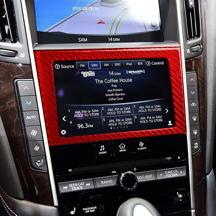 Carbon Fibre Navigation Frame Decal for Infiniti Q50 (2014-2020) - Left & Right Drive
