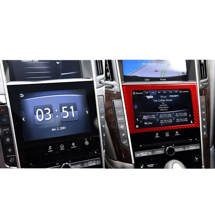 Carbon Fibre Navigation Frame Decal for Infiniti Q50 (2014-2020) - Left & Right Drive