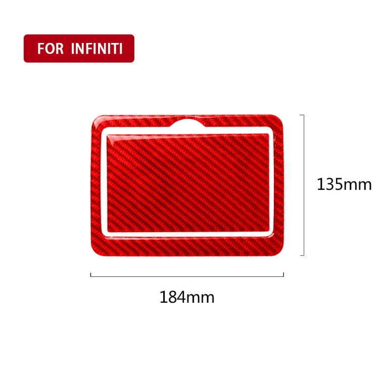 Carbon Fibre Decorative Cup Holder Sticker for Infiniti Q50 (2014-2020) - Left & Right Drive
