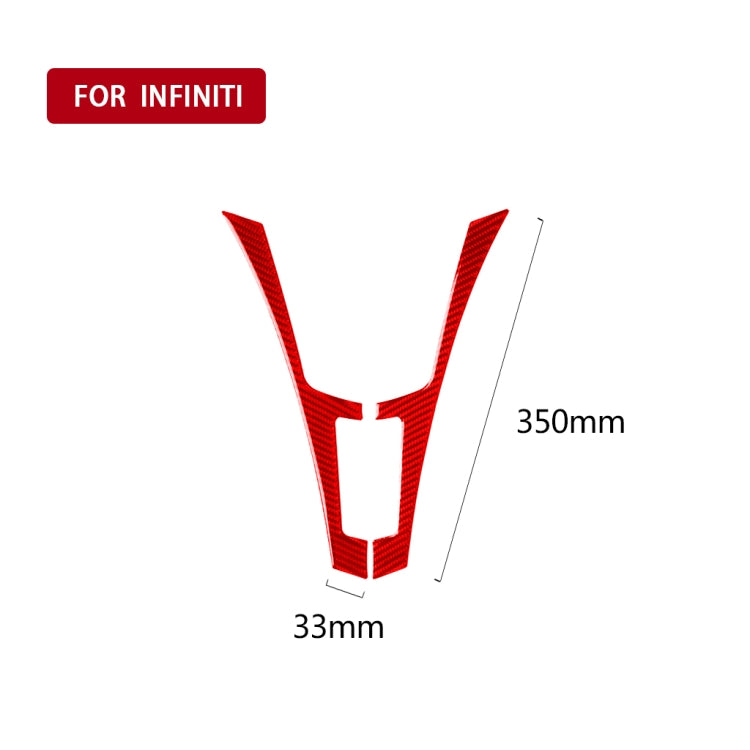 Infiniti Q50 Carbon Fibre Central Control Frame Trim Stickers (2014-2020) - Left & Right Drive