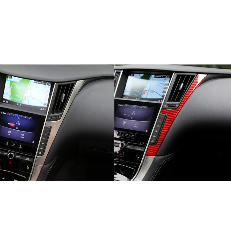 Infiniti Q50 Carbon Fibre Central Control Frame Trim Stickers (2014-2020) - Left & Right Drive