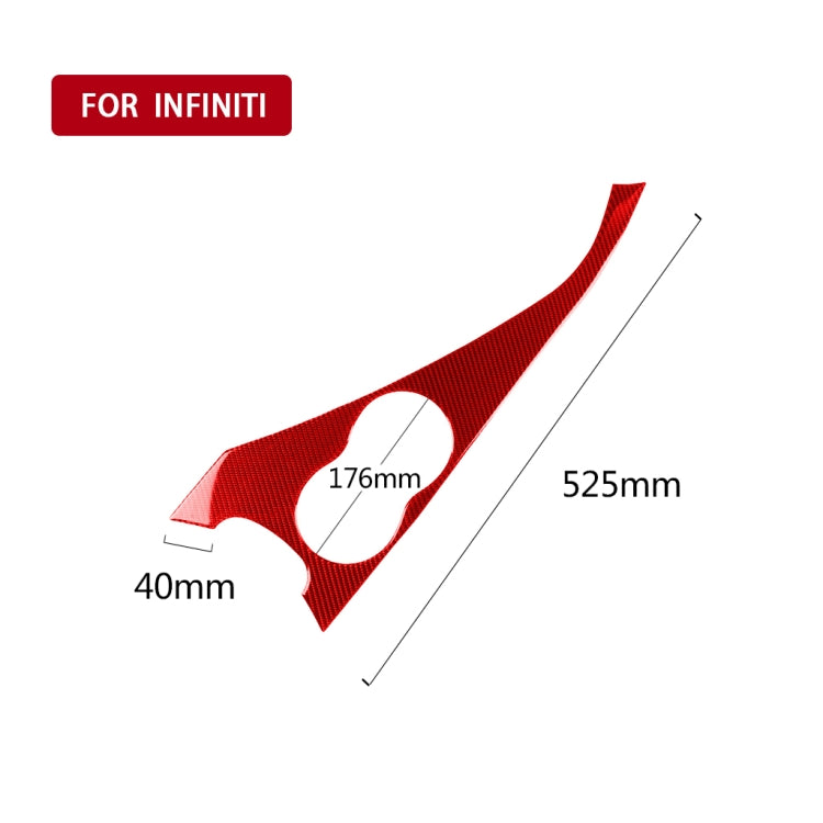 Infiniti Q50 Carbon Fibre Cup Holder Panel Trim Sticker (2014-2020) - Left Drive