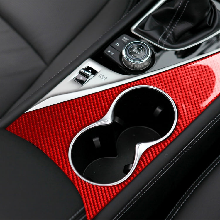 Infiniti Q50 Carbon Fibre Cup Holder Panel Trim Sticker (2014-2020) - Left Drive