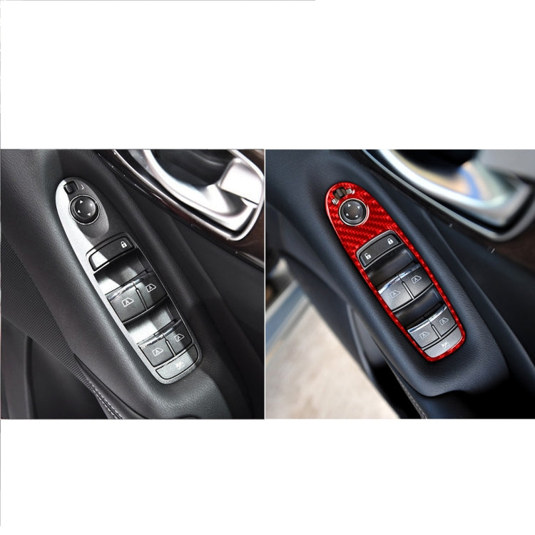 Infiniti Q50 2014-2020 Carbon Fibre B Style Window Lift Panel Trim Sticker for Right Drive