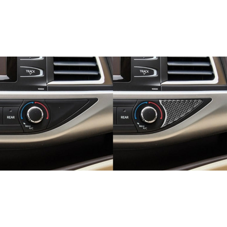 Carbon Fibre Air Con Switch Decorative Sticker for Toyota Highlander 2014-2019, Left Drive