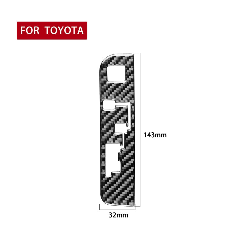 Carbon Fibre Gear Shift Decorative Sticker for Toyota Highlander (2014-2019) - Left Hand Drive