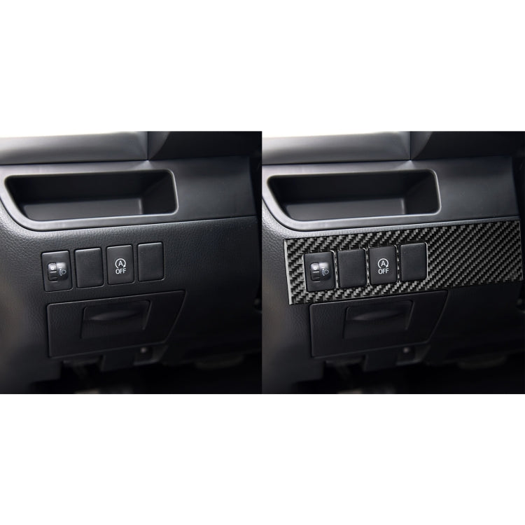 Toyota Highlander Carbon Fibre Headlight Adjustment Switch Panel Decor Sticker (2014-2019) - Left Drive