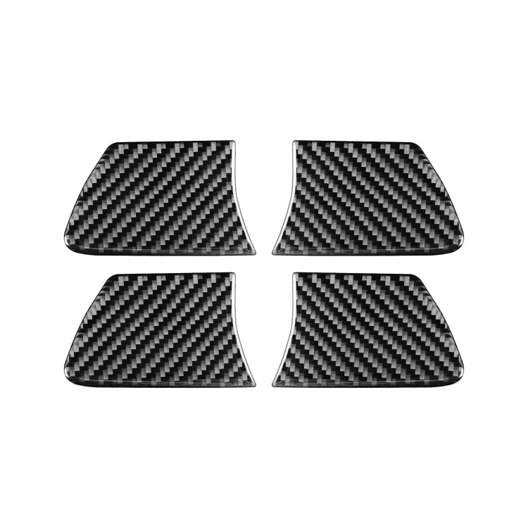 Carbon Fibre Interior Door Bowl Trim Sticker for Toyota Highlander 2014-2019, Left-Hand Drive