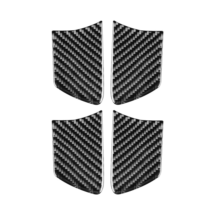 Carbon Fibre Interior Door Bowl Trim Sticker for Toyota Highlander 2014-2019, Left-Hand Drive