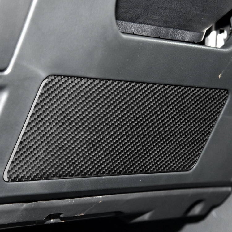 Carbon Fibre Steering Wheel Lower Panel Trim Sticker for Toyota Highlander 2014-2019, Left Drive