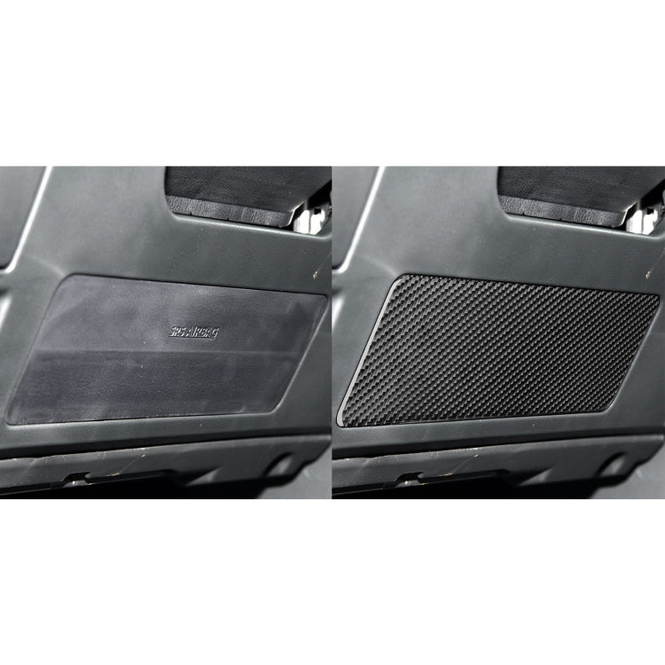 Carbon Fibre Steering Wheel Lower Panel Trim Sticker for Toyota Highlander 2014-2019, Left Drive