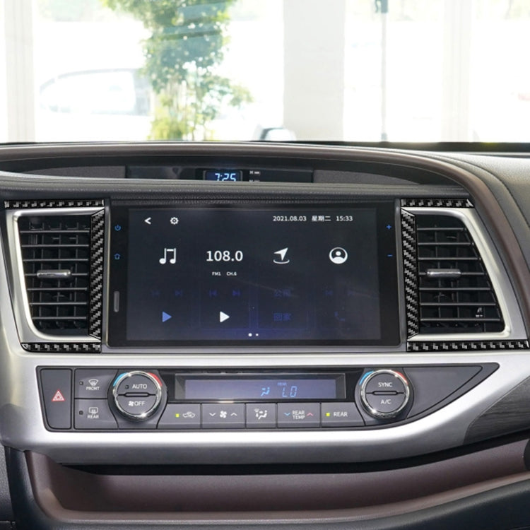 Carbon Fibre Decorative Air Vent Trim for Toyota Highlander (2014-2019) - Left Drive