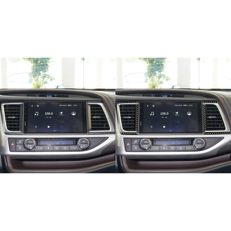 Carbon Fibre Decorative Air Vent Trim for Toyota Highlander (2014-2019) - Left Drive