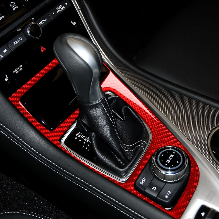 Infiniti Q50 Carbon Fibre Gear Panel Trim Sticker (2014-2020) - Left-Hand Drive