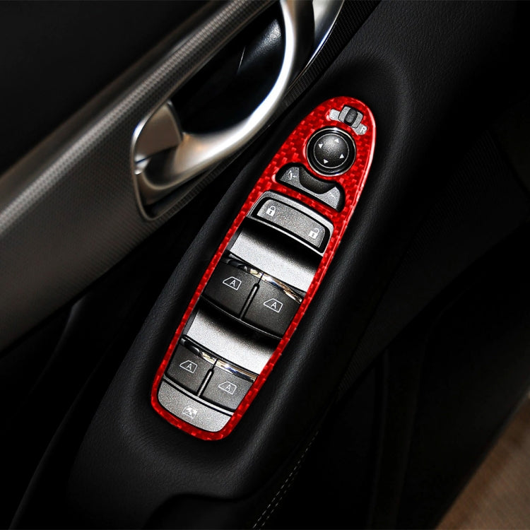 Infiniti Q50 2014-2020 Carbon Fibre A Style Window Lift Panel Decorative Sticker - Left Hand Drive