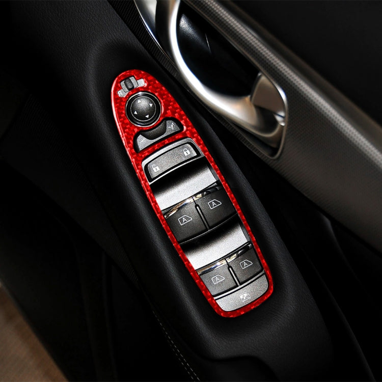 Infiniti Q50 Carbon Fibre A Style Window Lift Panel Trim Sticker (2014-2020) - Right Hand Drive