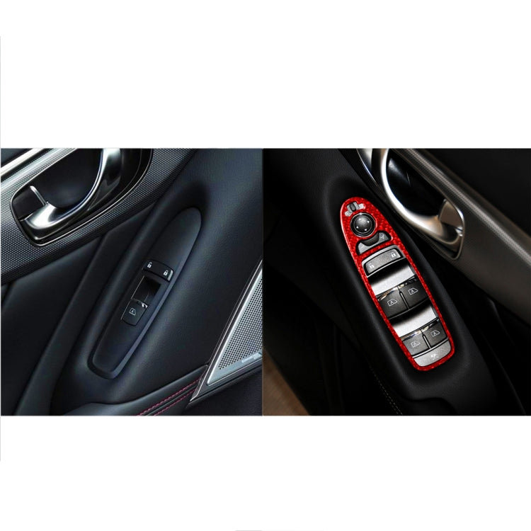 Infiniti Q50 Carbon Fibre A Style Window Lift Panel Trim Sticker (2014-2020) - Right Hand Drive
