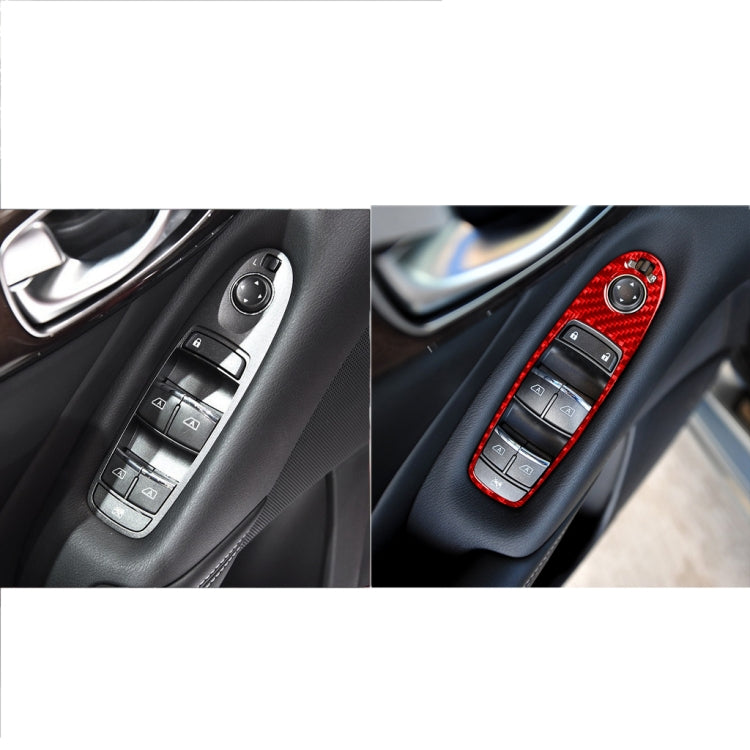 Infiniti Q50 2014-2020 Carbon Fibre B-Style Window Lift Panel Trim Sticker for Left-Hand Drive