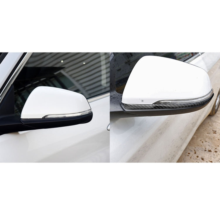 Carbon Fibre Rearview Mirror Accent Sticker for BMW F52 1 Series Sedan (2017-2019) - Left Drive