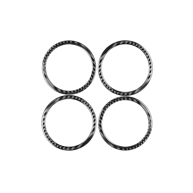 BMW F52 1 Series Sedan Door Horn Ring Decorative Carbon Fibre Sticker (2017-2019)