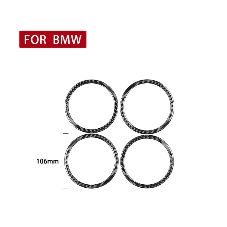 BMW F52 1 Series Sedan Door Horn Ring Decorative Carbon Fibre Sticker (2017-2019)