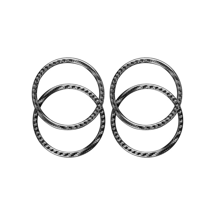 BMW F52 1 Series Sedan Door Horn Ring Decorative Carbon Fibre Sticker (2017-2019)