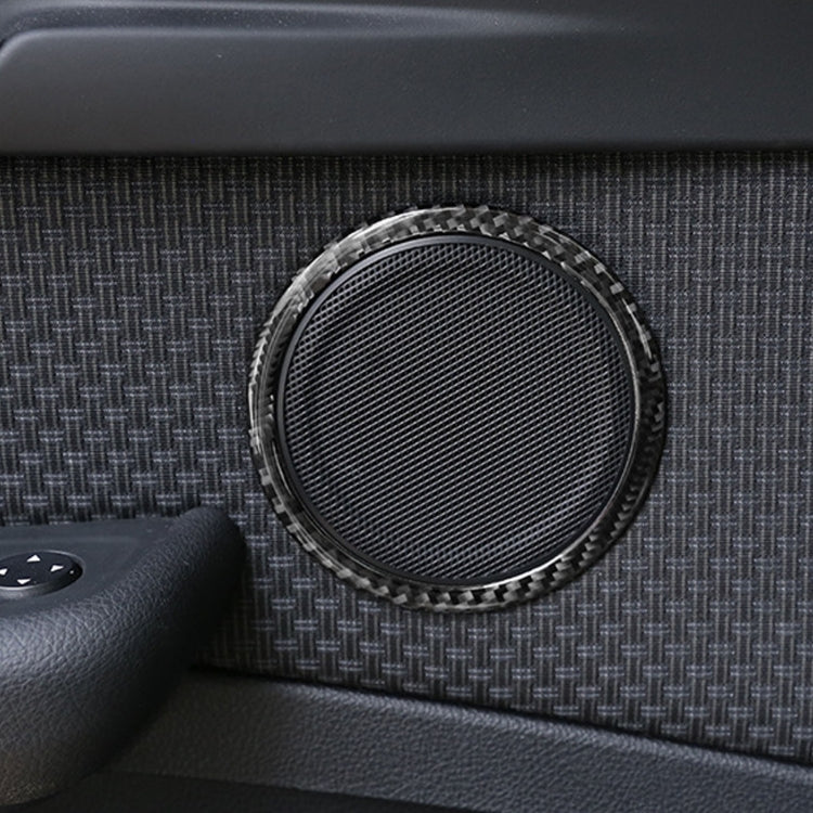 BMW F52 1 Series Sedan Door Horn Ring Decorative Carbon Fibre Sticker (2017-2019)