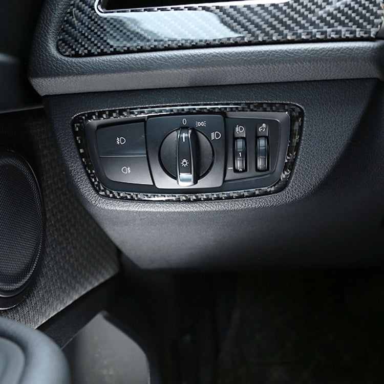 BMW F52 1 Series Sedan 2017-2019 Car Headlight Switch Carbon Fibre Trim Sticker