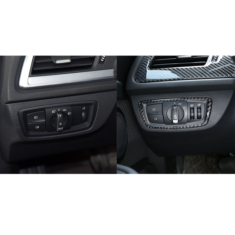 BMW F52 1 Series Sedan 2017-2019 Car Headlight Switch Carbon Fibre Trim Sticker