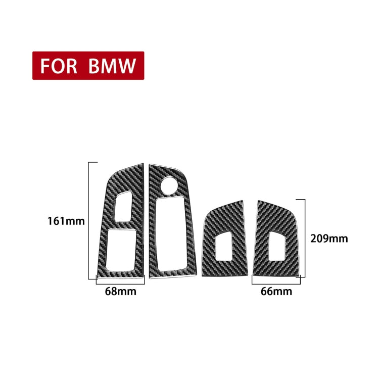 BMW F52 1 Series Sedan 2017-2019 Window Switch Decorative Carbon Fibre Sticker - Left Drive