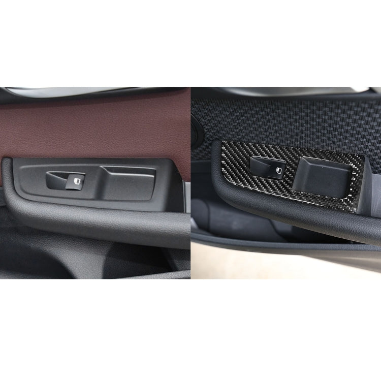 BMW F52 1 Series Sedan 2017-2019 Window Switch Decorative Carbon Fibre Sticker - Left Drive