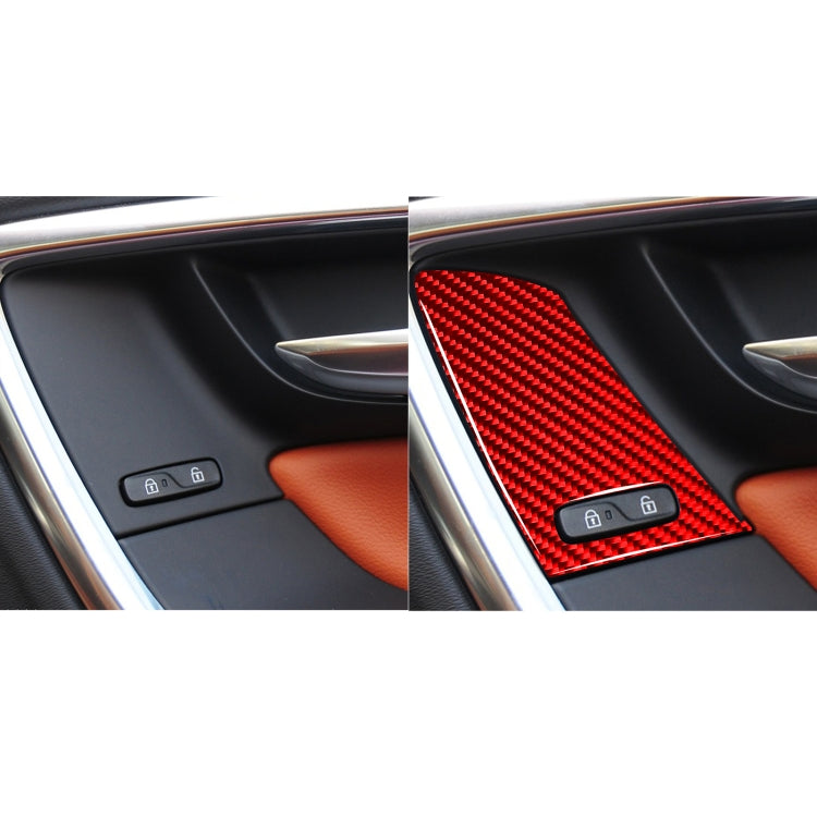 Volvo V60 Carbon Fibre Window Lift Button Decor Sticker (2010-2017) - Right Drive