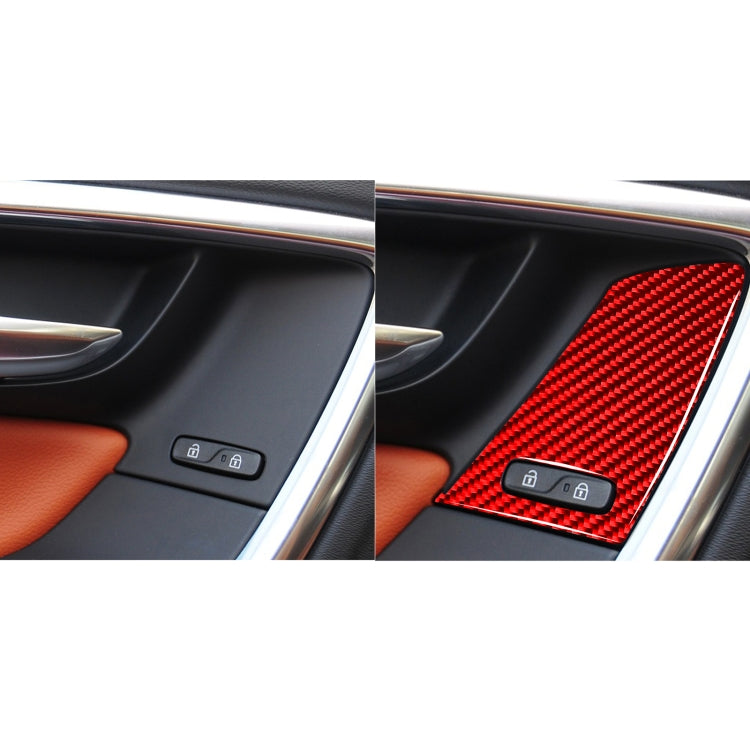 Volvo V60 Carbon Fibre Car Window Lift Button B Decorative Sticker (2010-2017) - Left & Right Drive