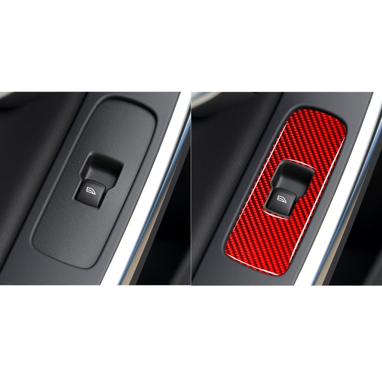 Carbon Fibre Window Lift Button Sticker for Volvo V60 & S60 (2010-2017) - Right Drive Customisation