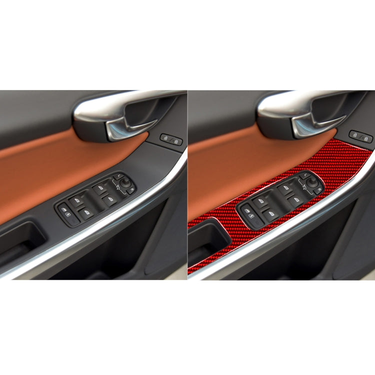 Stylish Carbon Fibre Window Lift Decals for Volvo V60 & S60 (2010-2018)