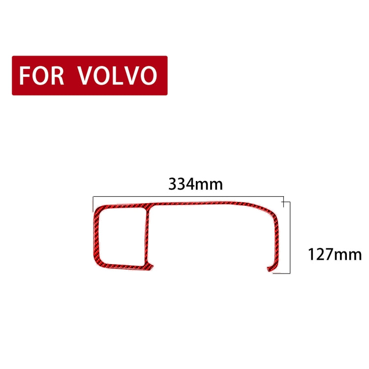 Volvo V60 2010-2017 Carbon Fibre Navigation Frame Trim Sticker - Right-Hand Drive